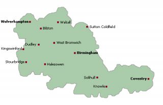 West Mdilands Map